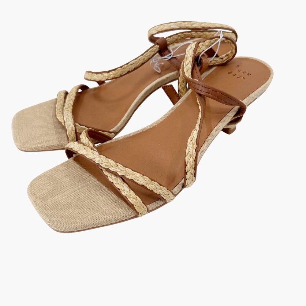 NEW A New Day Irena Strappy Heels - Tan - Size 9.5